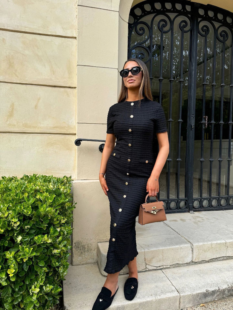 Riviera Buttoned Dress